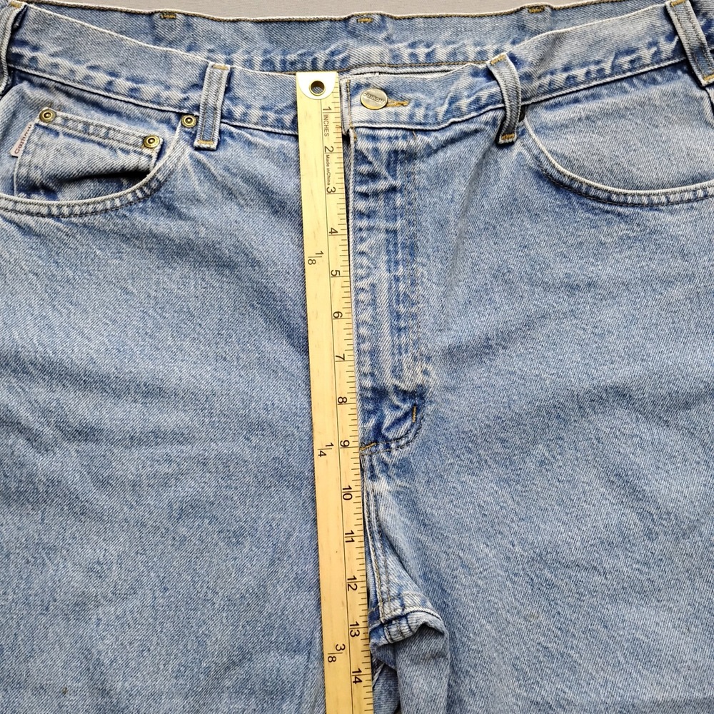 Carhartt B160 STW Mens Relaxed Fit Jeans Light Wash Vintage Union Made USA 38x30 - Picture 6 of 10